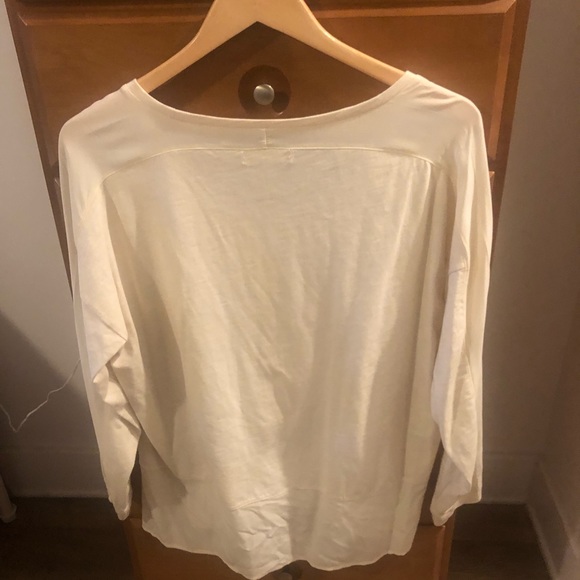 Madewell cream silk-edge dolman top - Picture 6 of 8